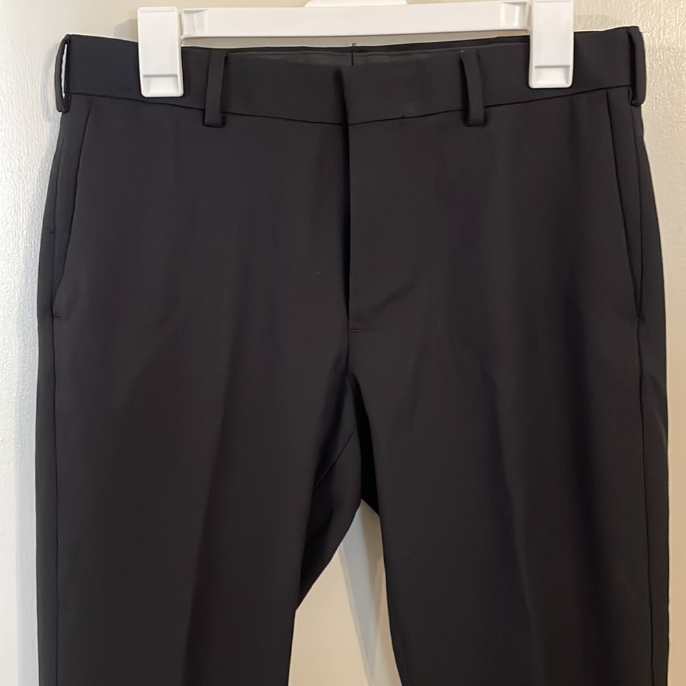 Van Heusen slim fit black mens dress pants 30x32 - Picture 2 of 4
